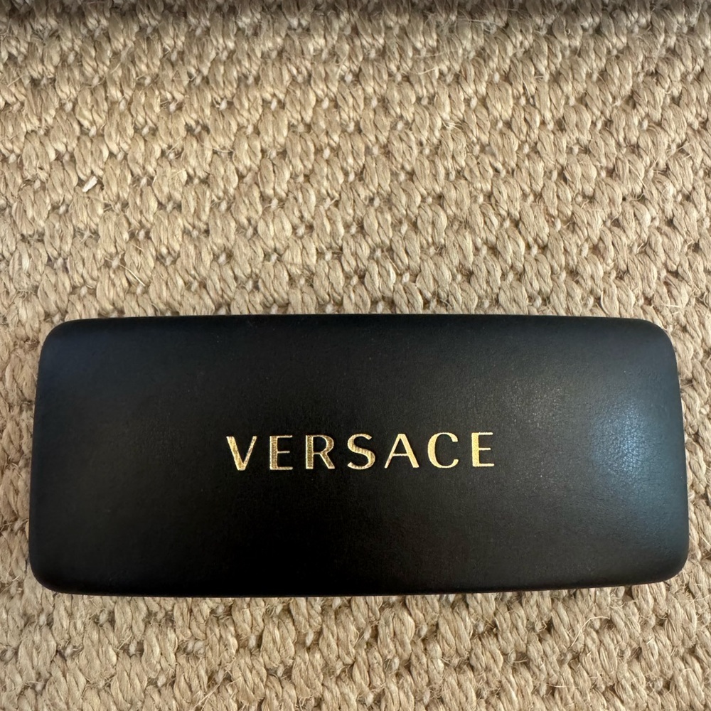 Versace Silver Rectangular Eyeglasses Frames With… - image 2